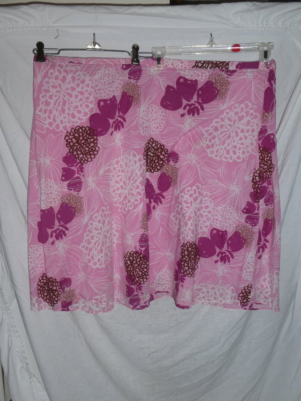 Jaclyn Smith Pink Summer Floral Skirt Size 3X